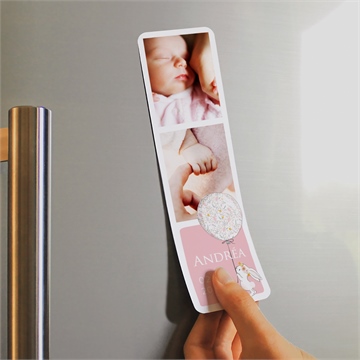 Faire-part naissance poésie aimantée - Mise en situation