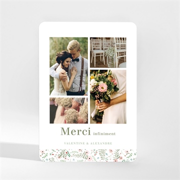 Remerciement mariage fraicheur d'été magnet - Mise en situation