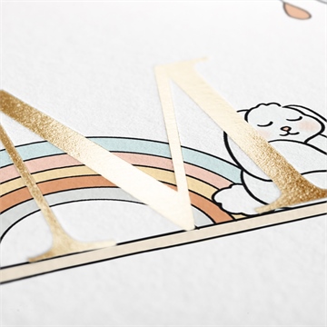 Faire-part naissance ma petite déco - Détail du faire-part