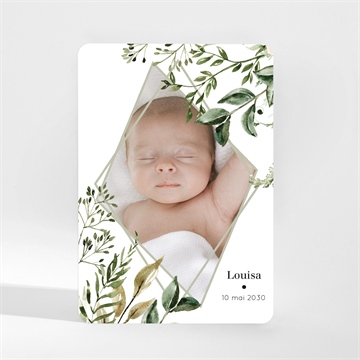 Faire-part naissance nid d'aquarelle