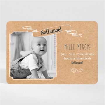 Remerciement naissance on vous présente accordéon