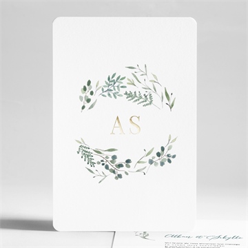 Faire-part mariage bouquet provençal