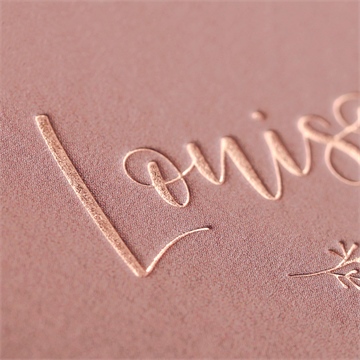 Faire-part naissance portrait mignon - Marquage à Chaud CUIVRE