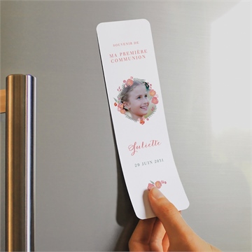 Signet communion couronne aquarelle magnet - Mise en situation