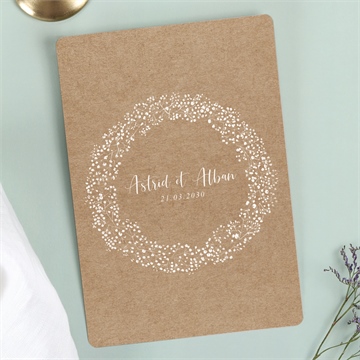 Faire-part mariage couronnés d'etoiles