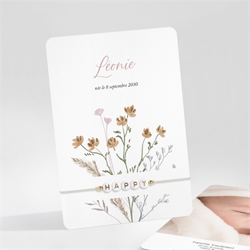 Faire-part naissance pétillante