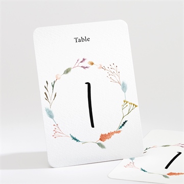 Numéro de table mariage art champêtre bracelet