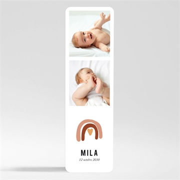 Faire-part naissance arc en ciel