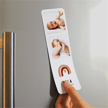 Faire-part naissance arc en ciel - Mise en situation