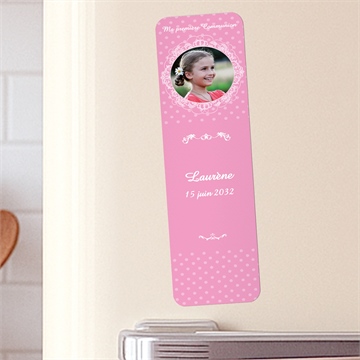 Signet communion mon cadre rose