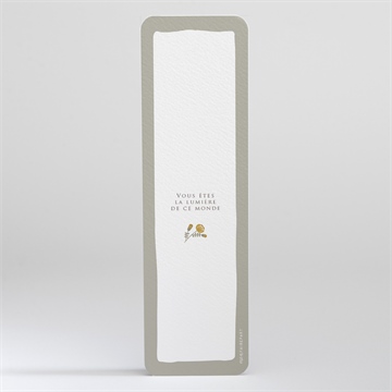 Signet communion signature florale - Dos du signet