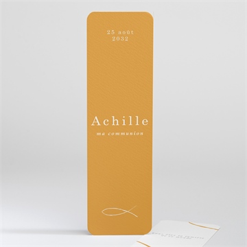 Signet communion jaune et or dorure