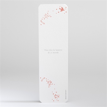 Signet communion lumière - Dos du signet