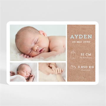 Faire-part naissance cocotte en folie ! magnet