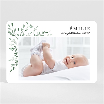 Faire-part naissance coins champêtres magnet