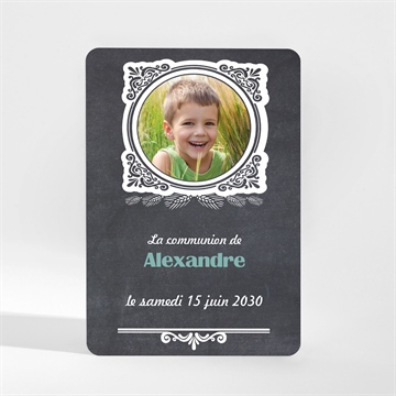 Faire-part communion sacrement élégant magnet