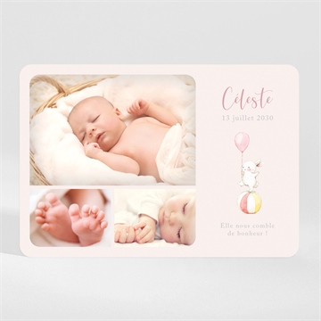 Faire-part naissance en equilibre