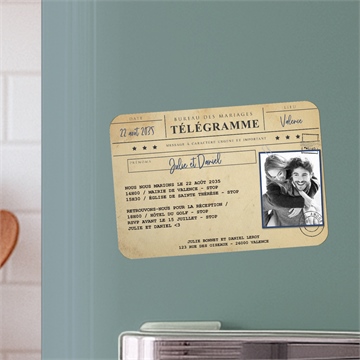 Faire-part mariage notre télégramme