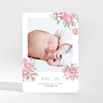 Faire-part naissance champêtre nature magnet