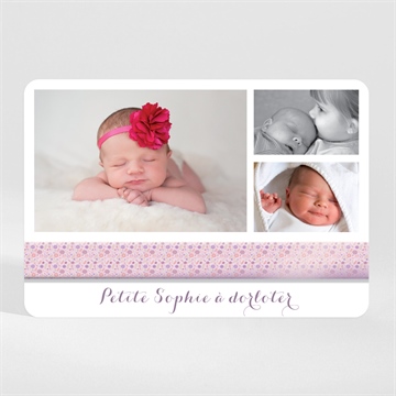 Faire-part naissance chic et simple magnet