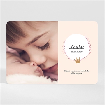 Faire-part naissance accordéon de photo magnet