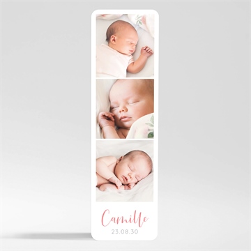 Faire-part naissance jolie mosaïque magnet