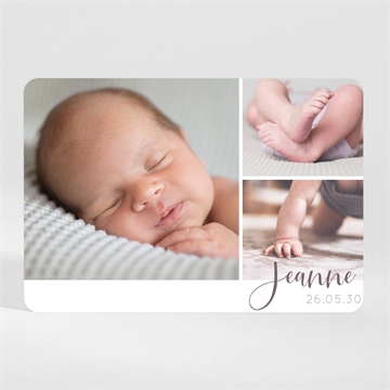 Faire-part naissance joli photomaton magnet