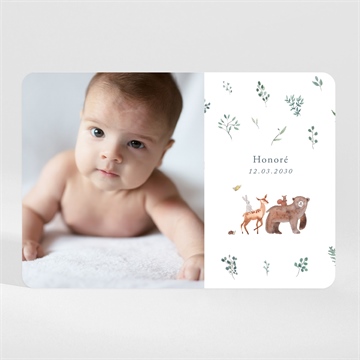 Faire-part naissance la joyeuse bande magnet
