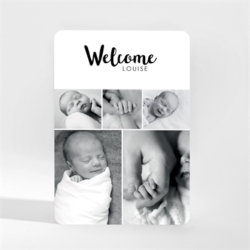 Faire-part naissance welcome baby ! magnet