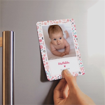 Faire-part naissance mon petit chou ! magnet - Mise en situation