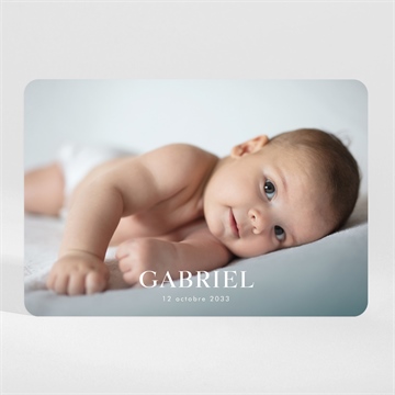 Faire-part naissance son petit portrait magnet