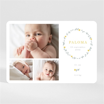 Faire-part naissance belle annonce magnet