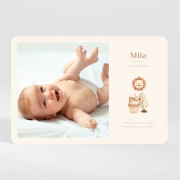 Faire-part naissance eclatant