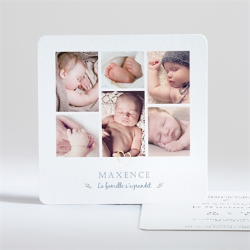 Faire-part naissance le voici ! dorure