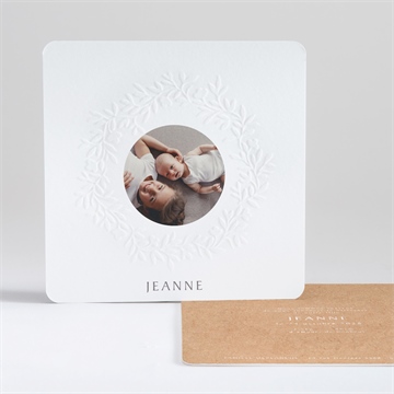 Faire-part naissance faire-part enveloppe gaufrage