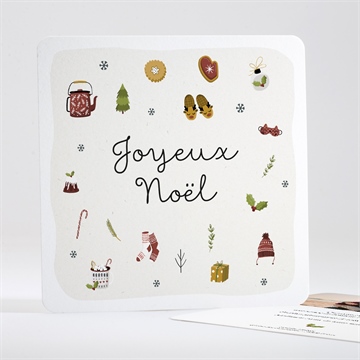 Carte de voeux bien au chaud