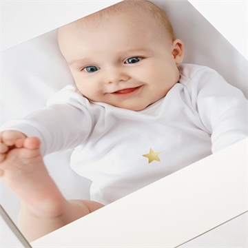 Faire-part naissance éclats de vie dorure - Détail du faire-part