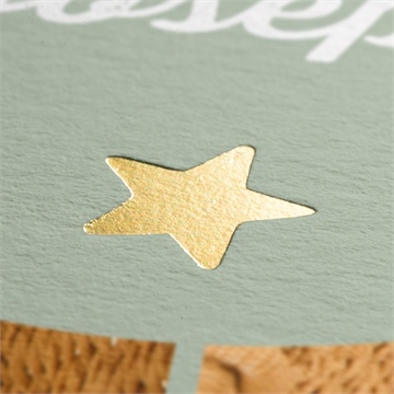 Faire-part naissance multi photos dorure - Marquage à Chaud OR