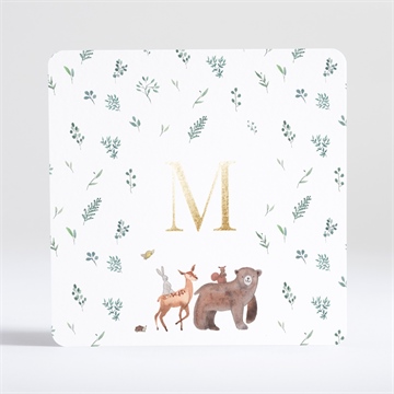 Carte recto-verso - carré