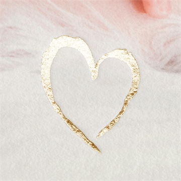 Faire-part naissance tendre signature dorure - Marquage à Chaud OR