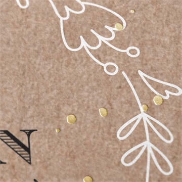 Faire-part naissance kraft & co carré - Détail du faire-part