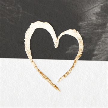 Faire-part naissance portrait intimiste dorure - Marquage à Chaud OR