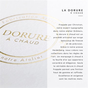 Faire-part naissance portrait intimiste dorure - Vue explicative