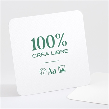 Carte recto-verso - carré