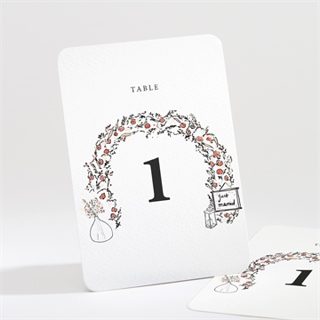 Numéro de table mariage réf. N211498