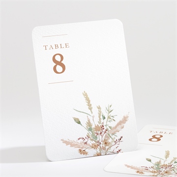 Numéro de table mariage douceur estivale