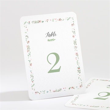 Numéro de table mariage fraicheur d'été