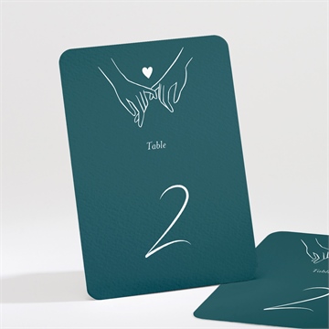 Numéro de table mariage notre union