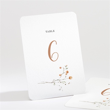 Numéro de table mariage complicité étiquette