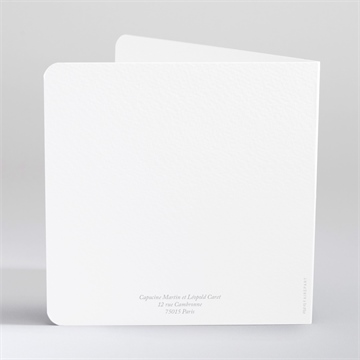 Faire-part mariage grande esquisse - Dos du faire-part